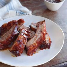 BabyBack Ribs with Cranberry Barbecue Sauce