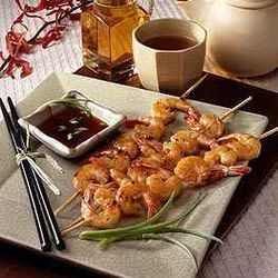 Asian Honey Tea Grilled Prawns