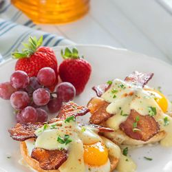 Baked Honey Bacon Benedict